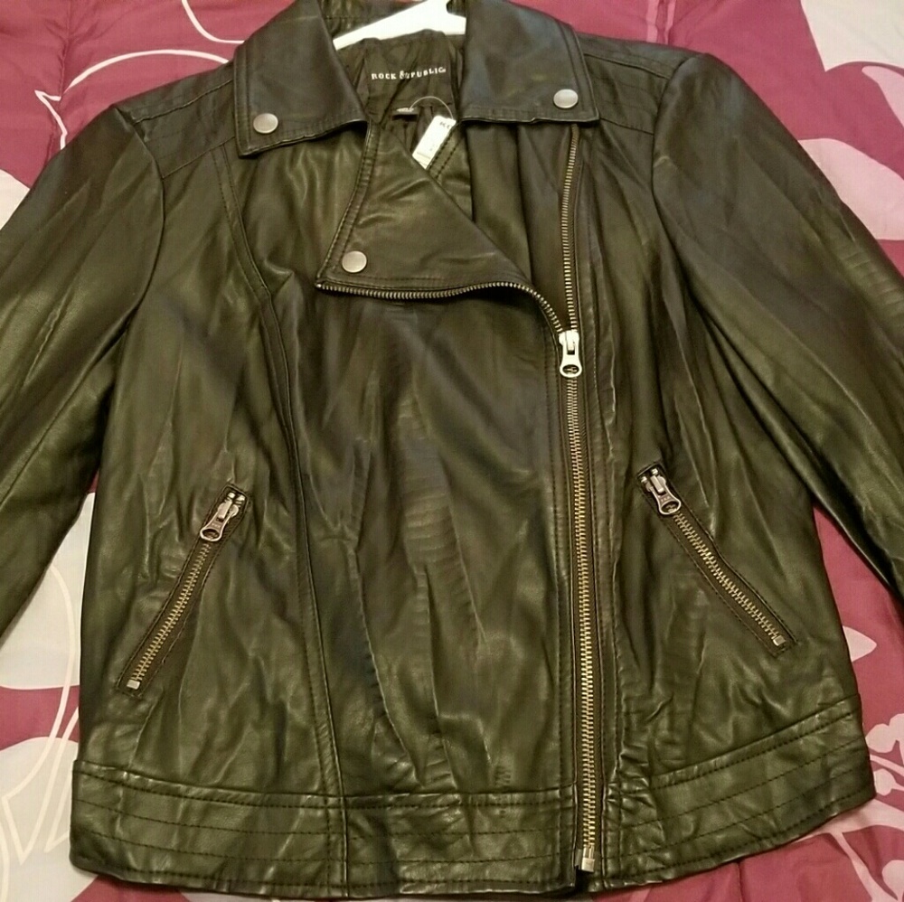 Faux Leather Jacket